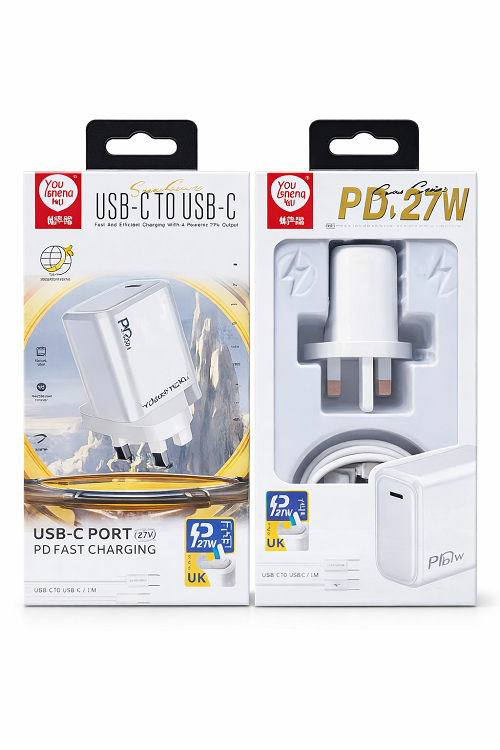 Y-47 USB-C to USB-C 27W PD Fast Charger product image 1